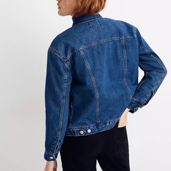 Madewell Jean Jacket Boxy-Crop Quilted Lining Edition - Picture 3 of 7